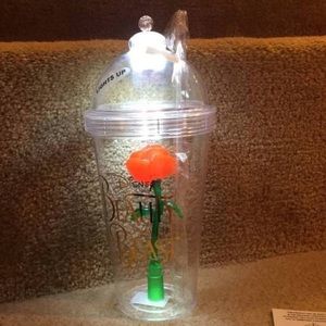Beauty and the beast light up rose cup Brand New